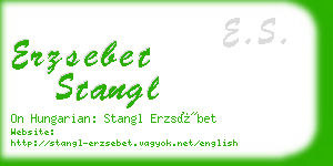 erzsebet stangl business card